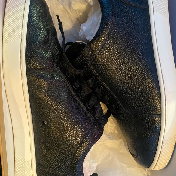 Men’s Black Leather Christian Louboutin Size 8.5 Sneakers - Picture 8 of 8